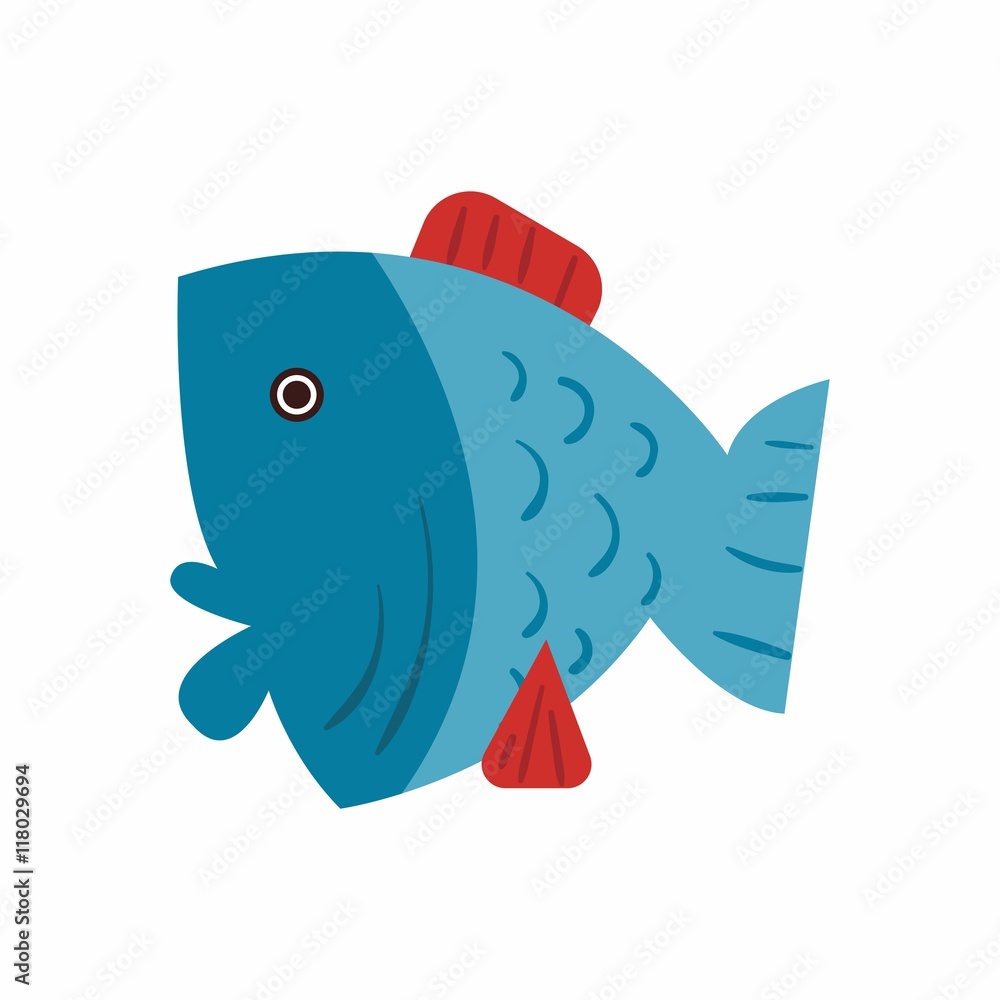 Obraz premium pisces zodiac logo icon vector