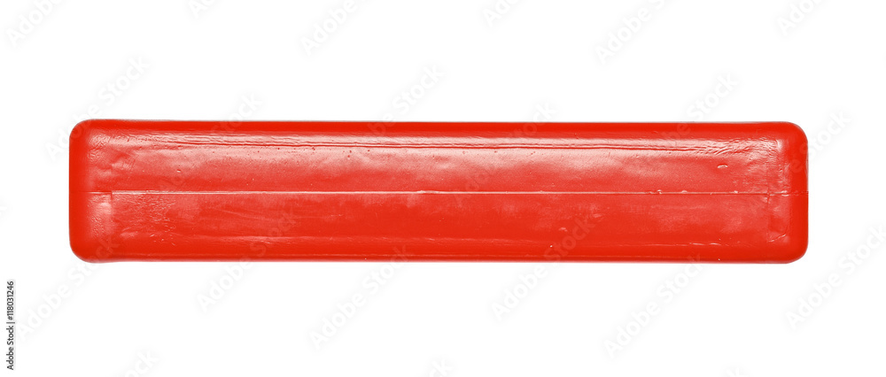Toy, colorful red plastic cube, block isolated on the white Toy, colorful red plastic cube, block isolated on the white