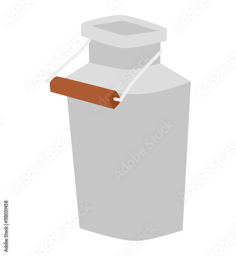 Milk can vector illustration