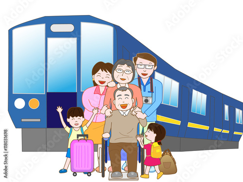 三世代で鉄道の旅