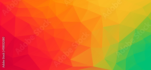 Colorful geometric background with triangles and copy space for custom text. Polygonal abstract background for website, mobile application design or corporate business style.