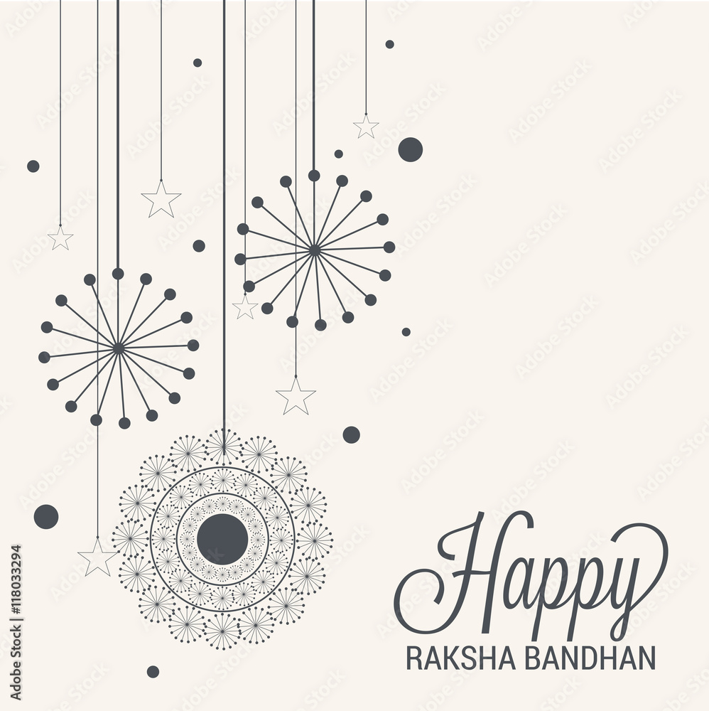 Happy Raksha Bandhan Indian festival background . Stock Illustration |  Adobe Stock