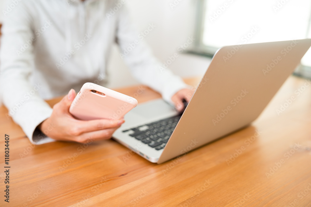Woman using laptop computer Woman using laptop computer