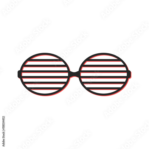 shutter sunglasses simple icon