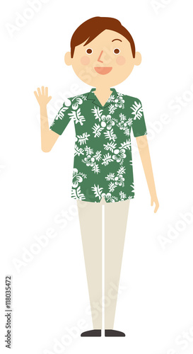アロハシャツ 男性 働く人々 イラスト Stock Illustration Adobe Stock アロハシャツ 男性 働く人々 イラスト Stock Illustration Adobe Stock