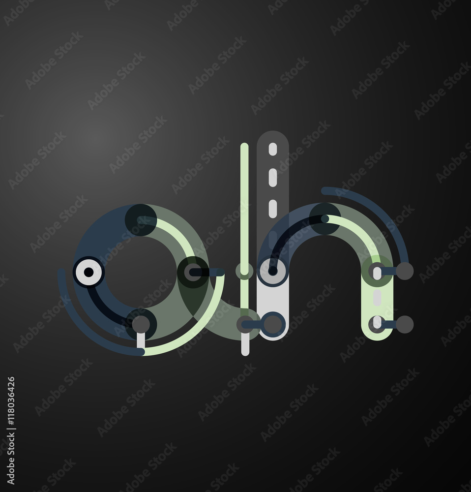 Colorful funny cartoon letter icon Colorful funny cartoon letter icon