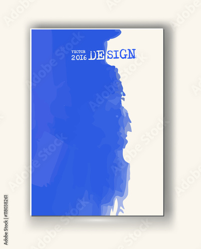 Abstract inkblot background.
