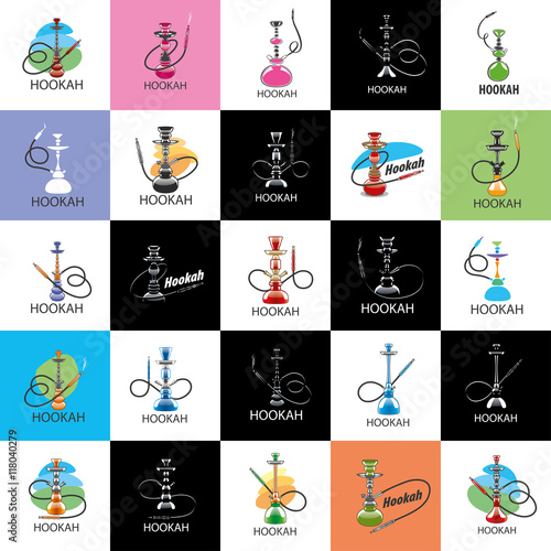 vector logo hookah