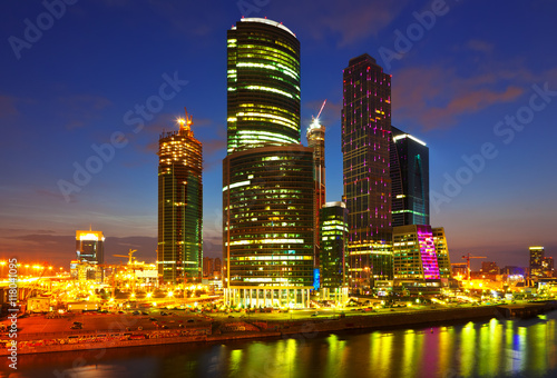 skyscrapers of Moscow city
