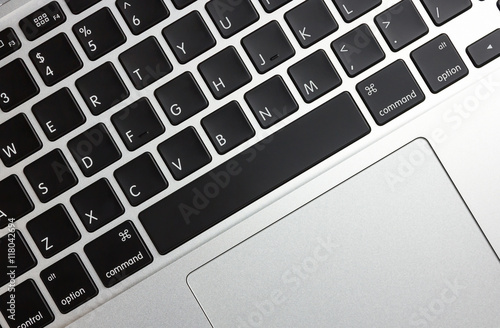 laptop keyboard top view spacebar closeup photo