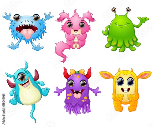 Halloween monster set collection