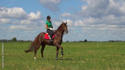Wallpaper Mural Woman ride horse hoof beats and play with rider HD Torontodigital.ca
