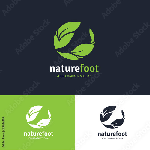 Foot Care logo, Healthy care Logo template.