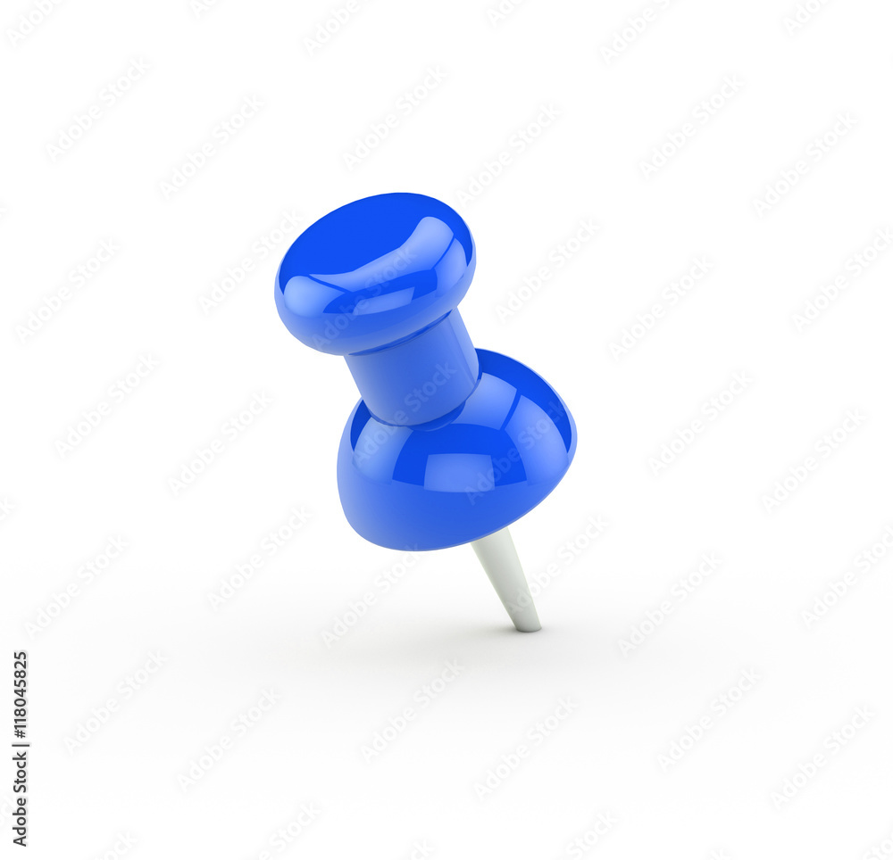 Blue pushpin Blue pushpin