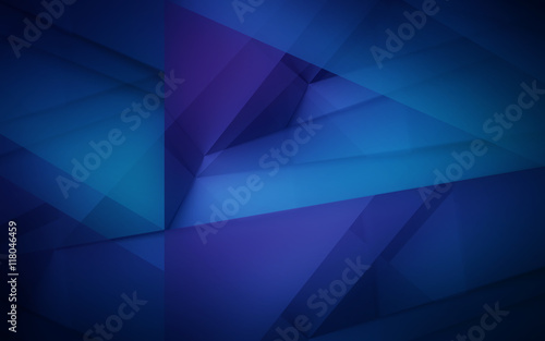 Dark violet and blue polygonal mosaic background