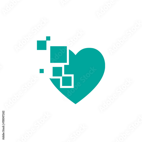 Love logo icon vector