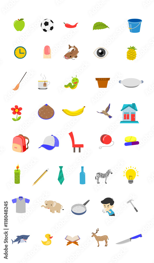 set of icons for children set of icons for children