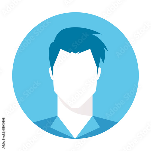 Male avatar profile picture - vector
