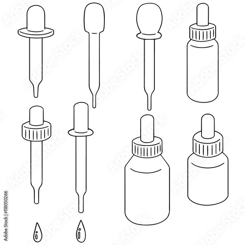 vector set of dropper