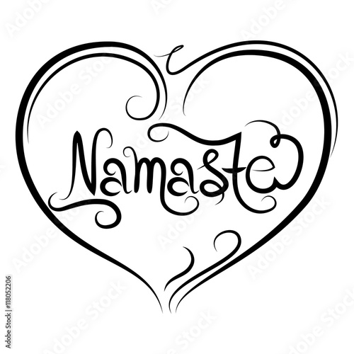 Indian greeting banner Namaste
