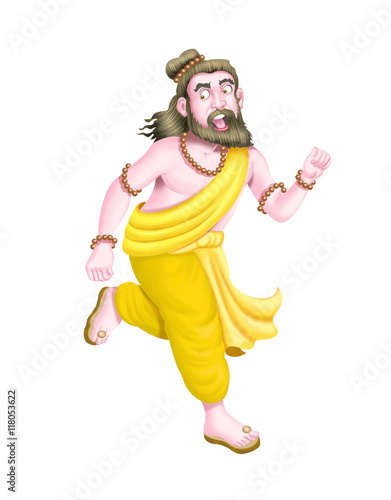 A rishi runs