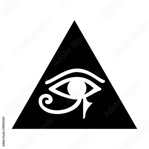 The Eye of Horus (Eye of Ra, Wadjet) believed by ancient Egyptians to have healing and protective powers.