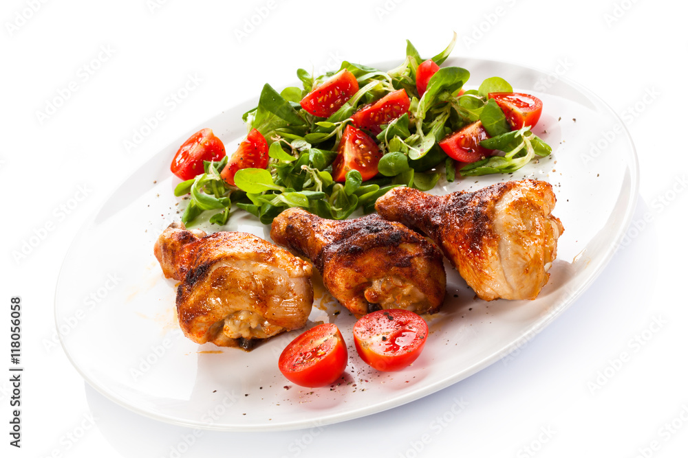 Roasted chicken drumsticks and vegetables Roasted chicken drumsticks and vegetables