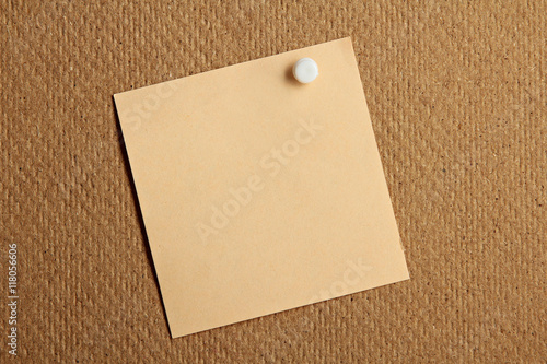 sticker with needle on napkin