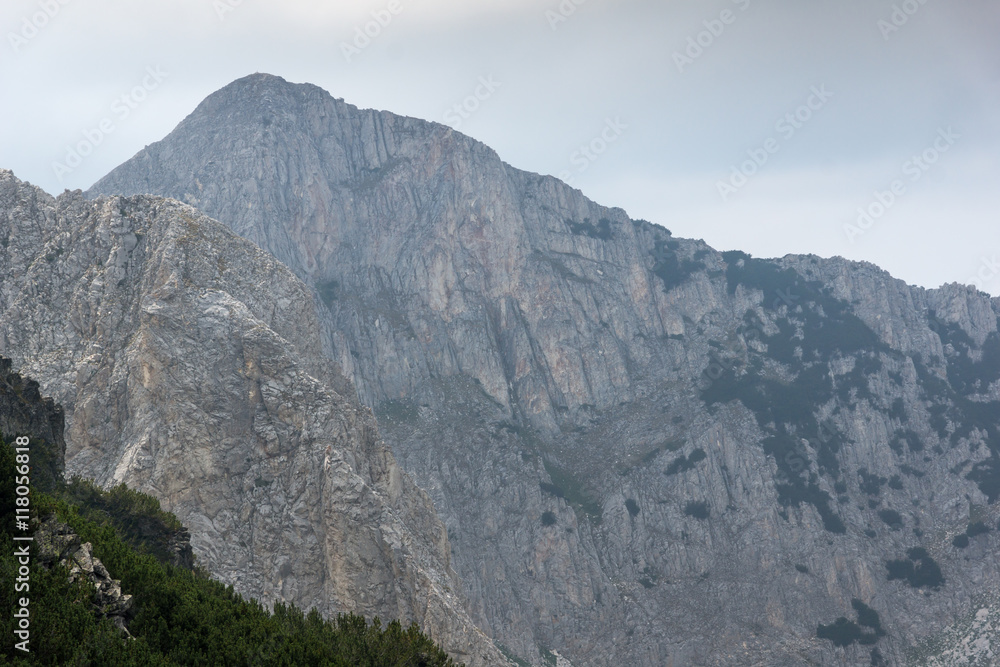 Amazing view of Cliffs of  Sinanitsa peak, Pirin Mountain, Bulgaria