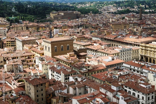 View to Church Orsanmichele in Florence Italy