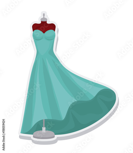 female mannequin isolated icon vector illustration design