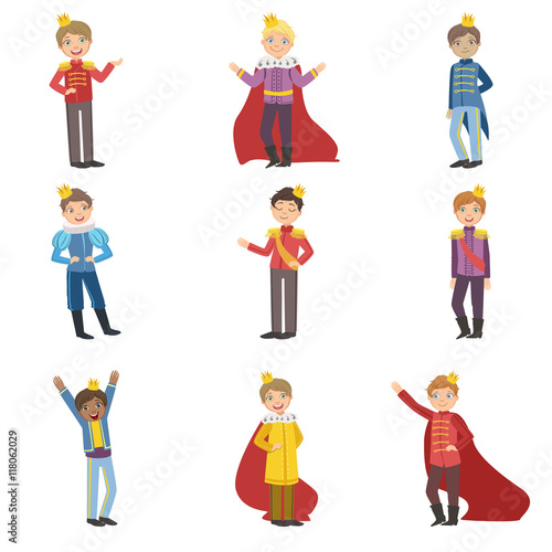 Little Boys Dressed As Fairy Tale Princes