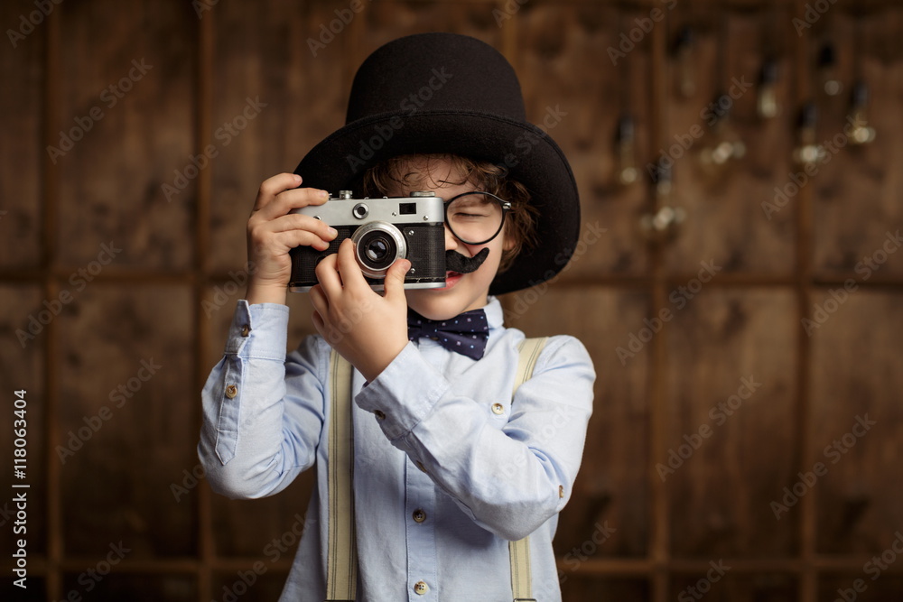 Boy with camera Boy with camera