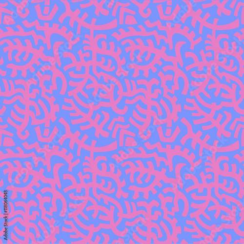 Tribal seamless rose quartz pattern on serenity background