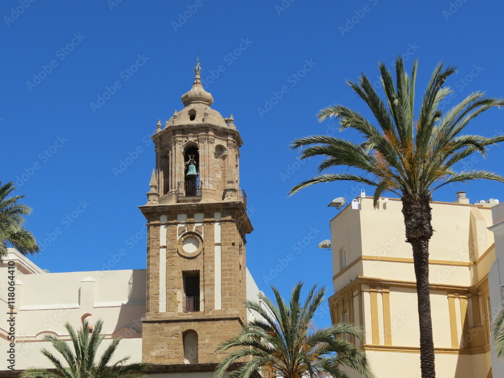Espagne - Andalousie, Cadix - Eglise Santiago Apostol