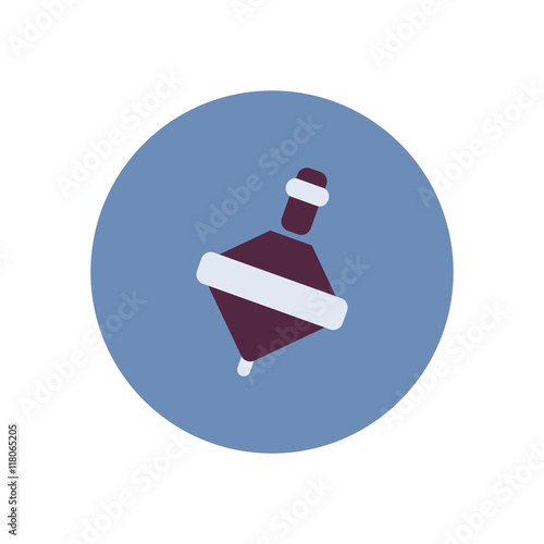 stylish icon in color circle toy whirligig