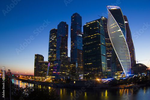 MIBC "Moscow - city at night