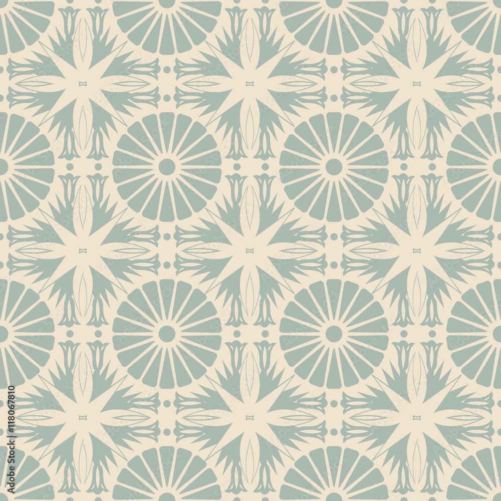 Antique seamless background 485 round flower point leaf cross Antique seamless background 485 round flower point leaf cross