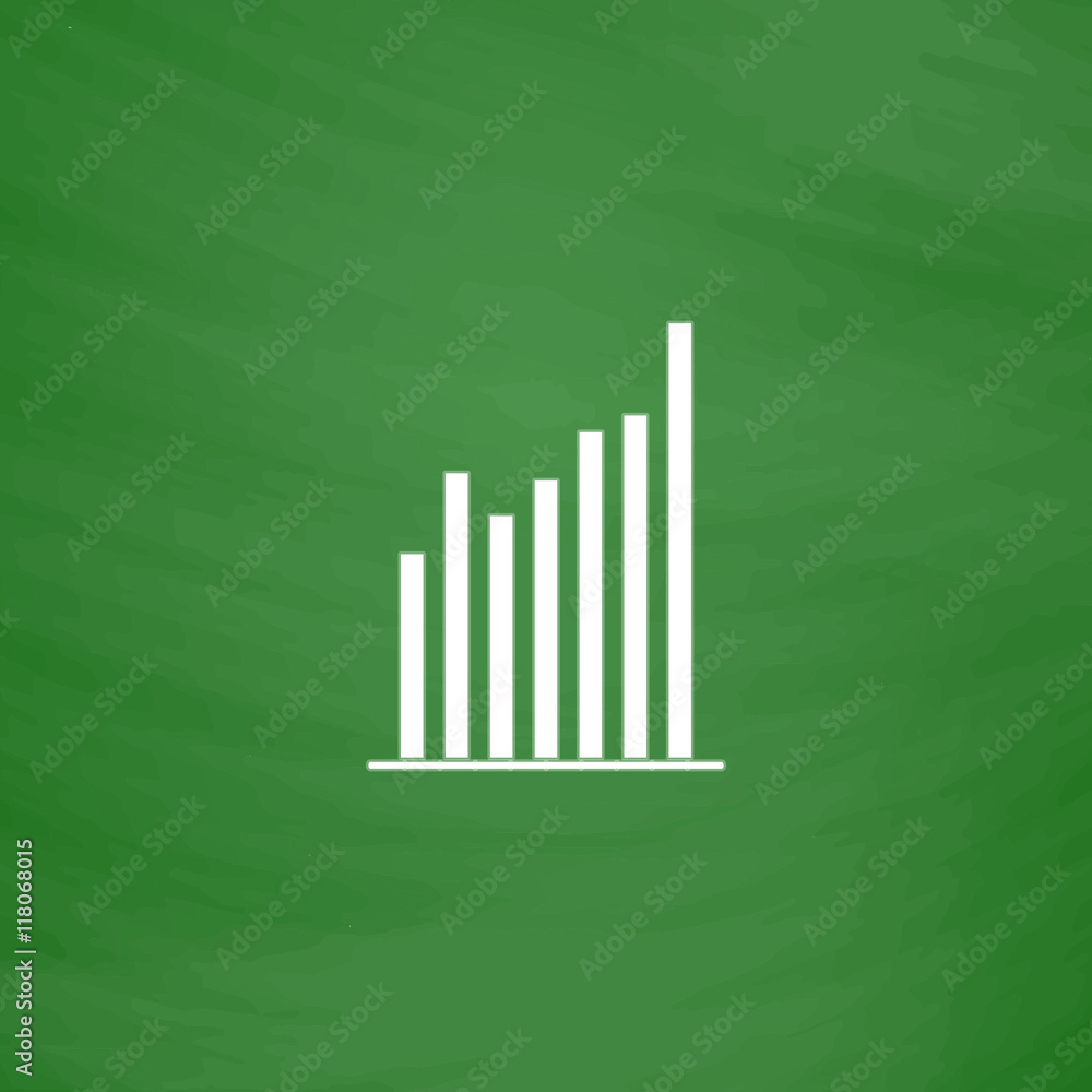Graph chart sign icon. Diagram symbol. Statistics. Graph chart sign icon. Diagram symbol. Statistics.
