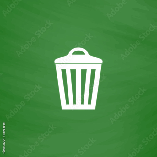 Trash can icon, vector eps10 illustration