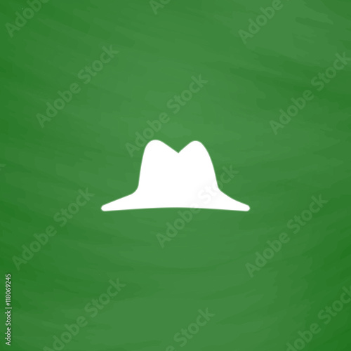 Mens hat vector icon