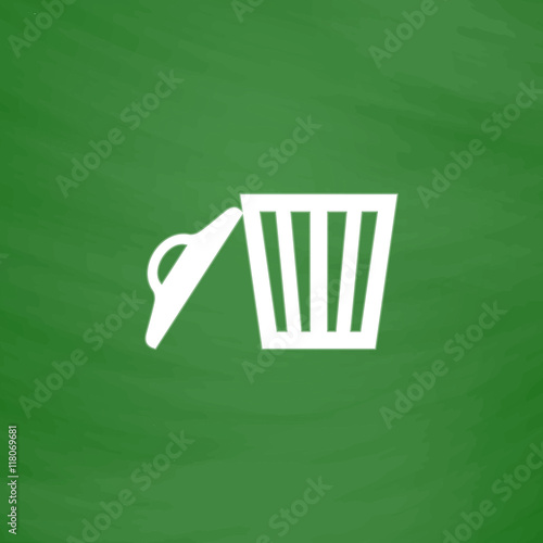 Trash can. Vector illustration