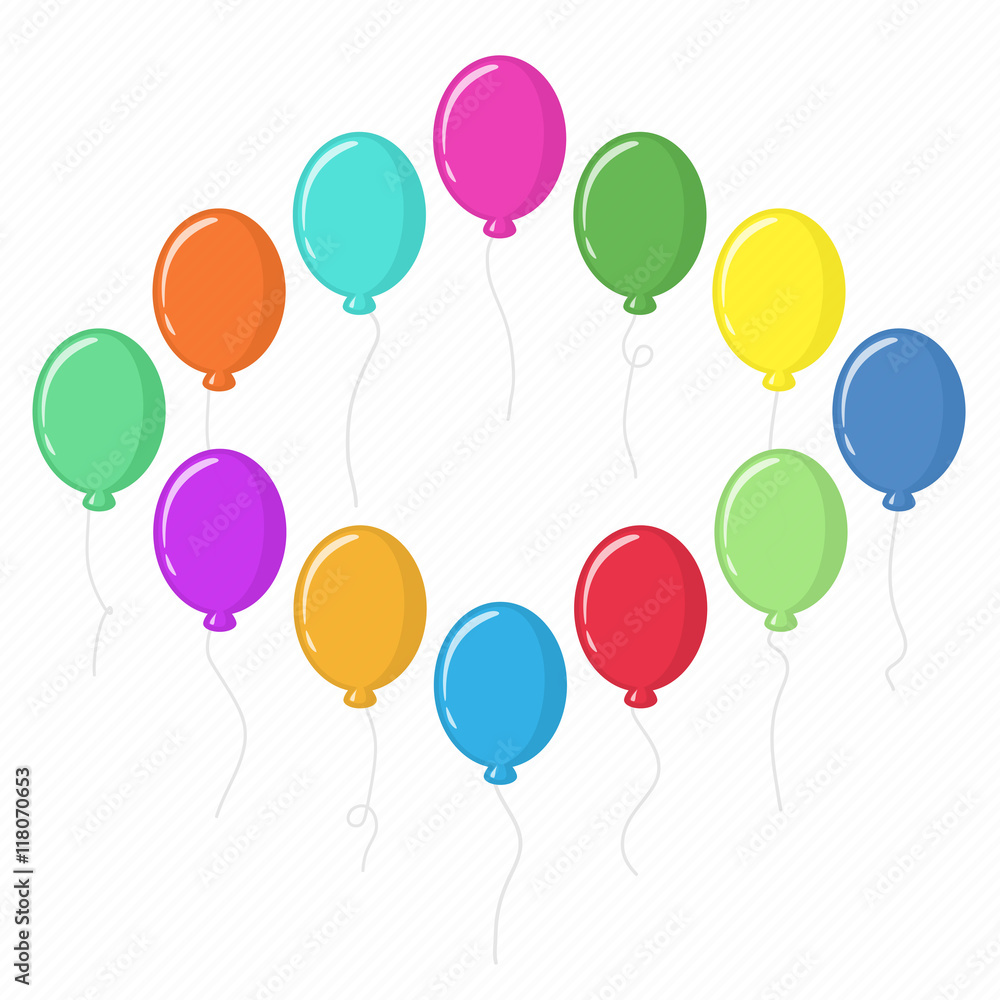 Vector illustration of balloons