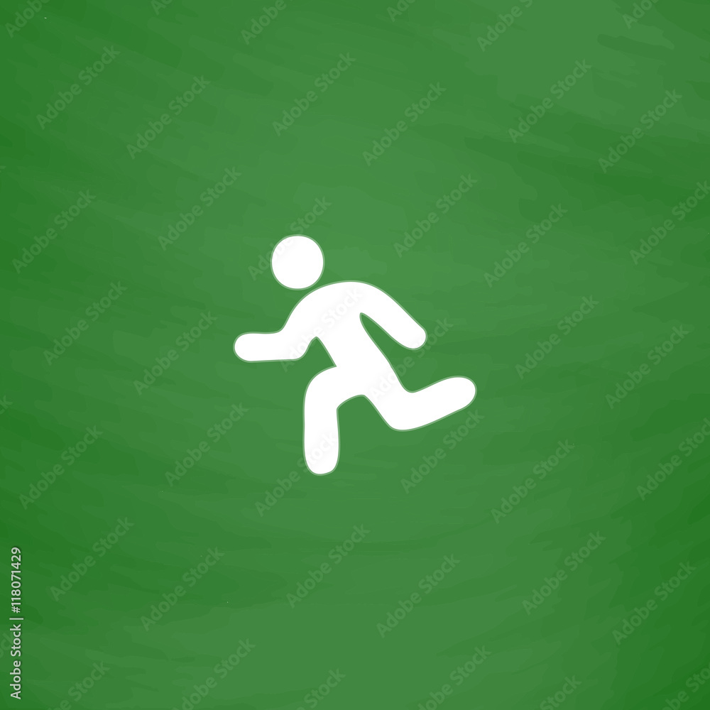Running flat icon Running flat icon