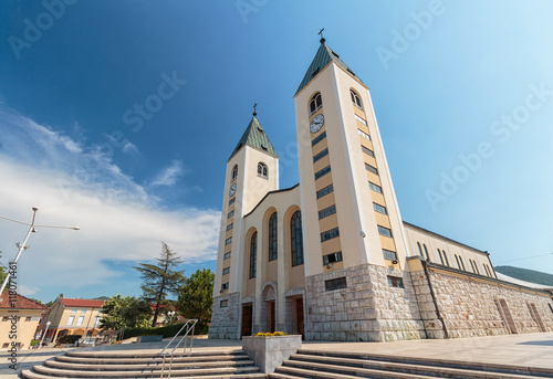 The parish church of St. James, the shrine of Our Lady of Medugorje photo