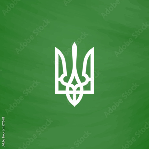 Trident icon, vector illustration photo