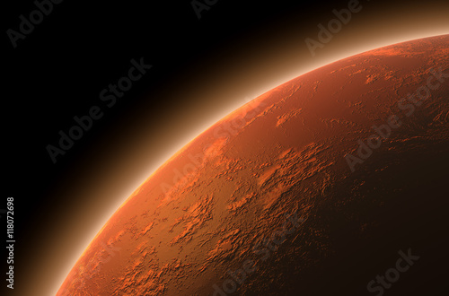 Fototapeta Naklejka Na Ścianę i Meble -  Mars In Space