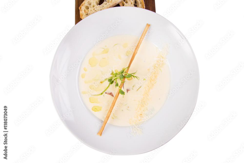 white puree soup white puree soup