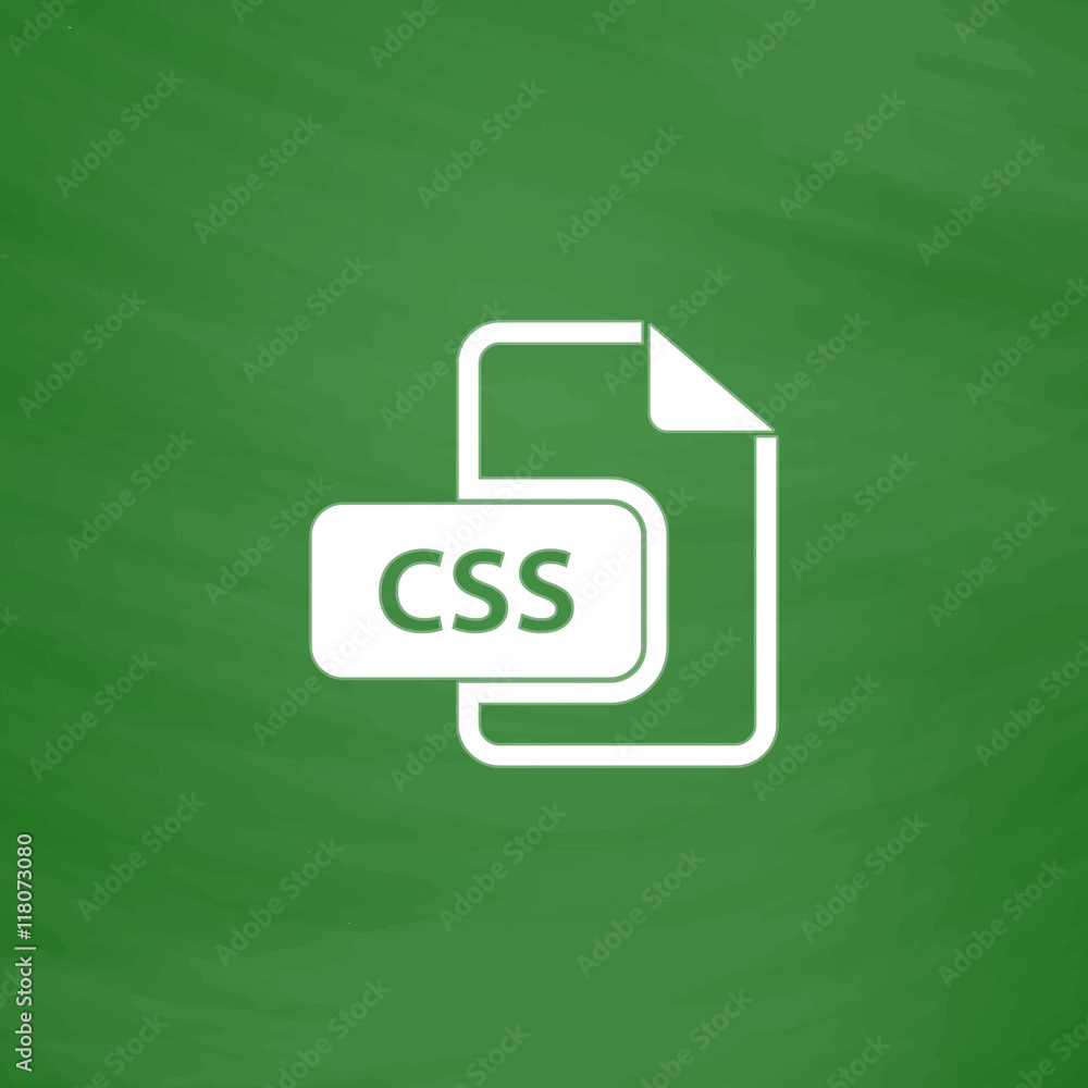 Css file icon vector.