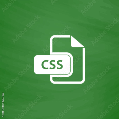 Css file icon vector.